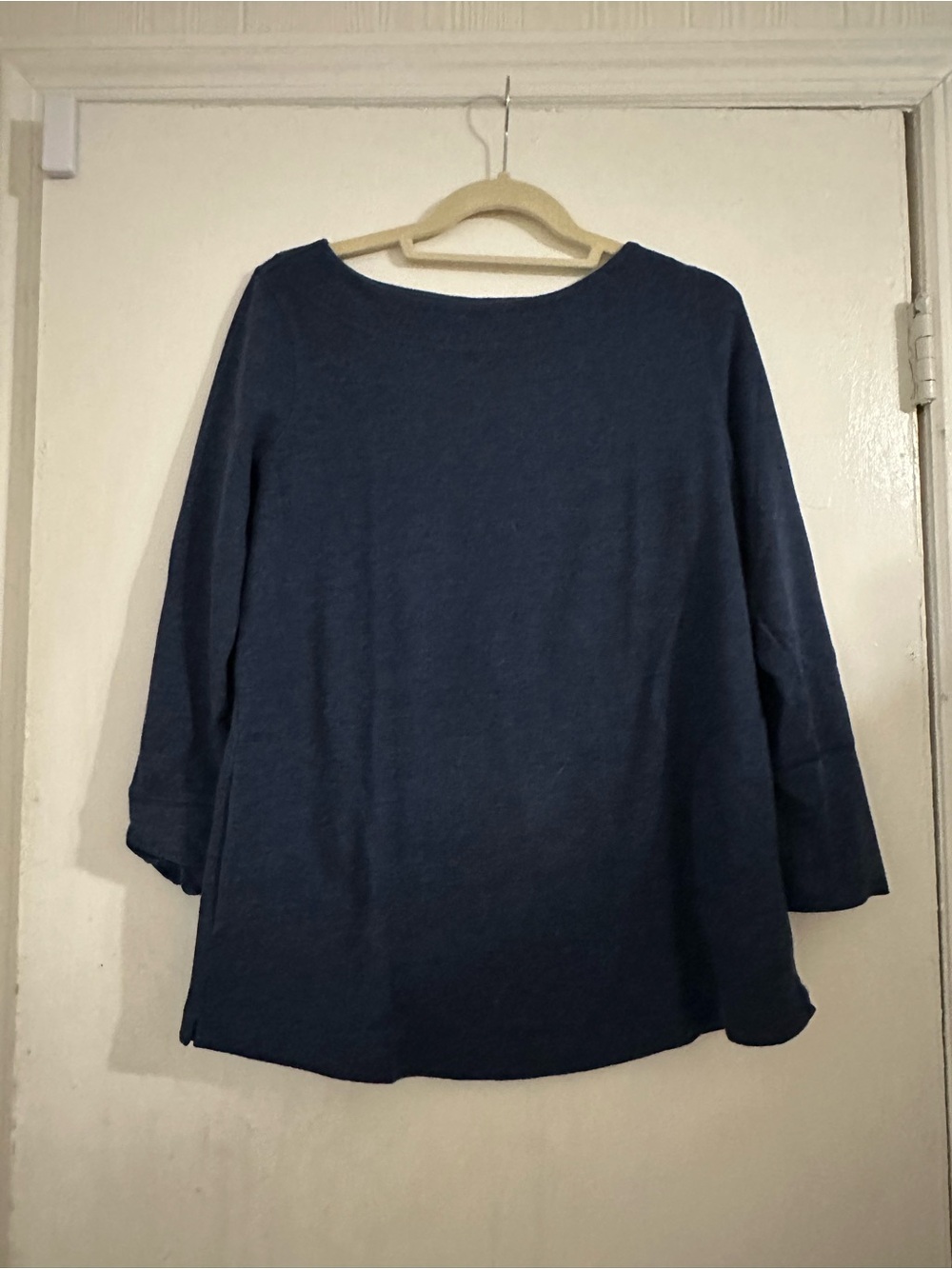 J.Jill Blue Boatneck Long Sleeve Lightweight Sweater Size Medium GUC - Picture 1 of 4
